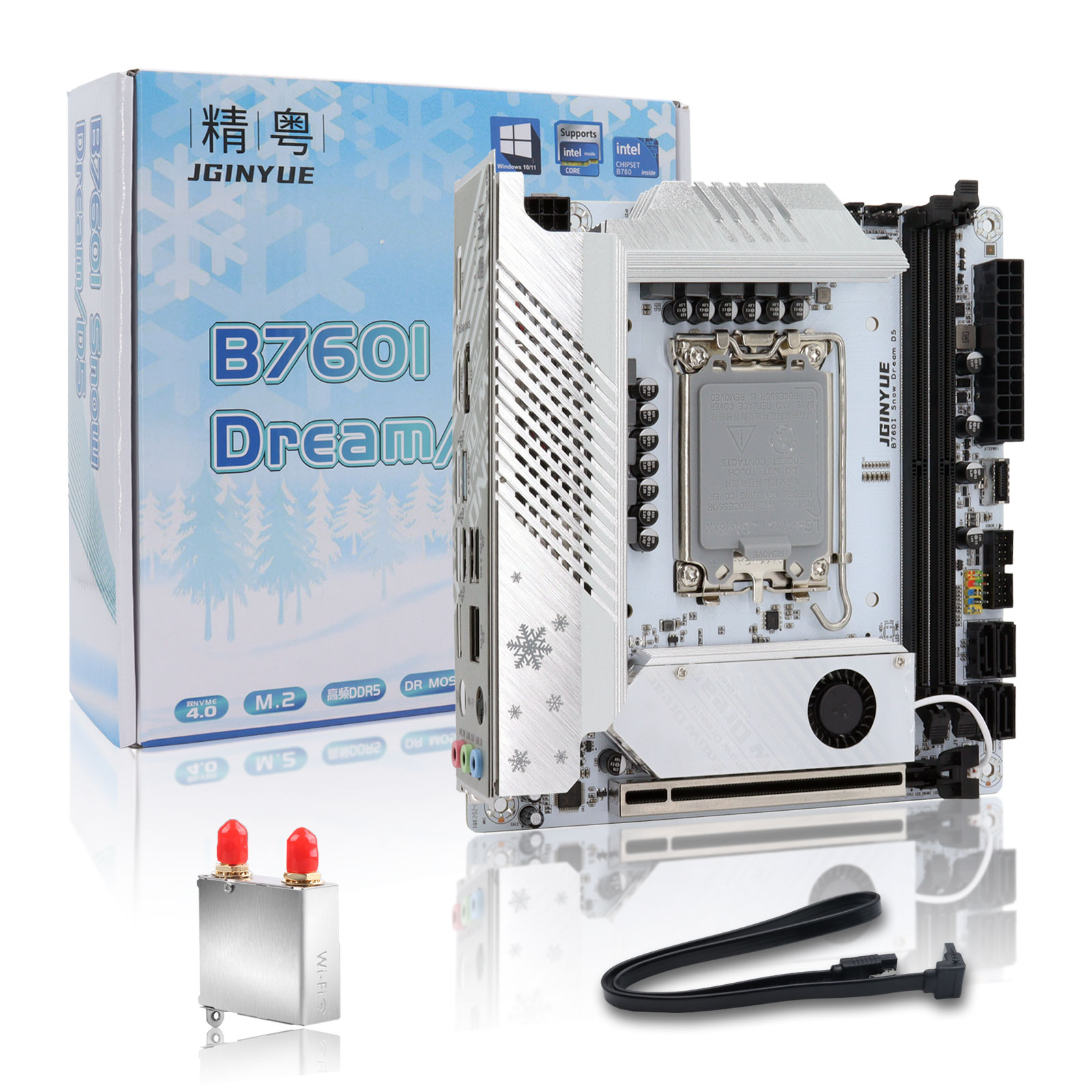 JGINYUE B760i ddr5 mini itx de - Ddr5 64Gb 评论和价格
