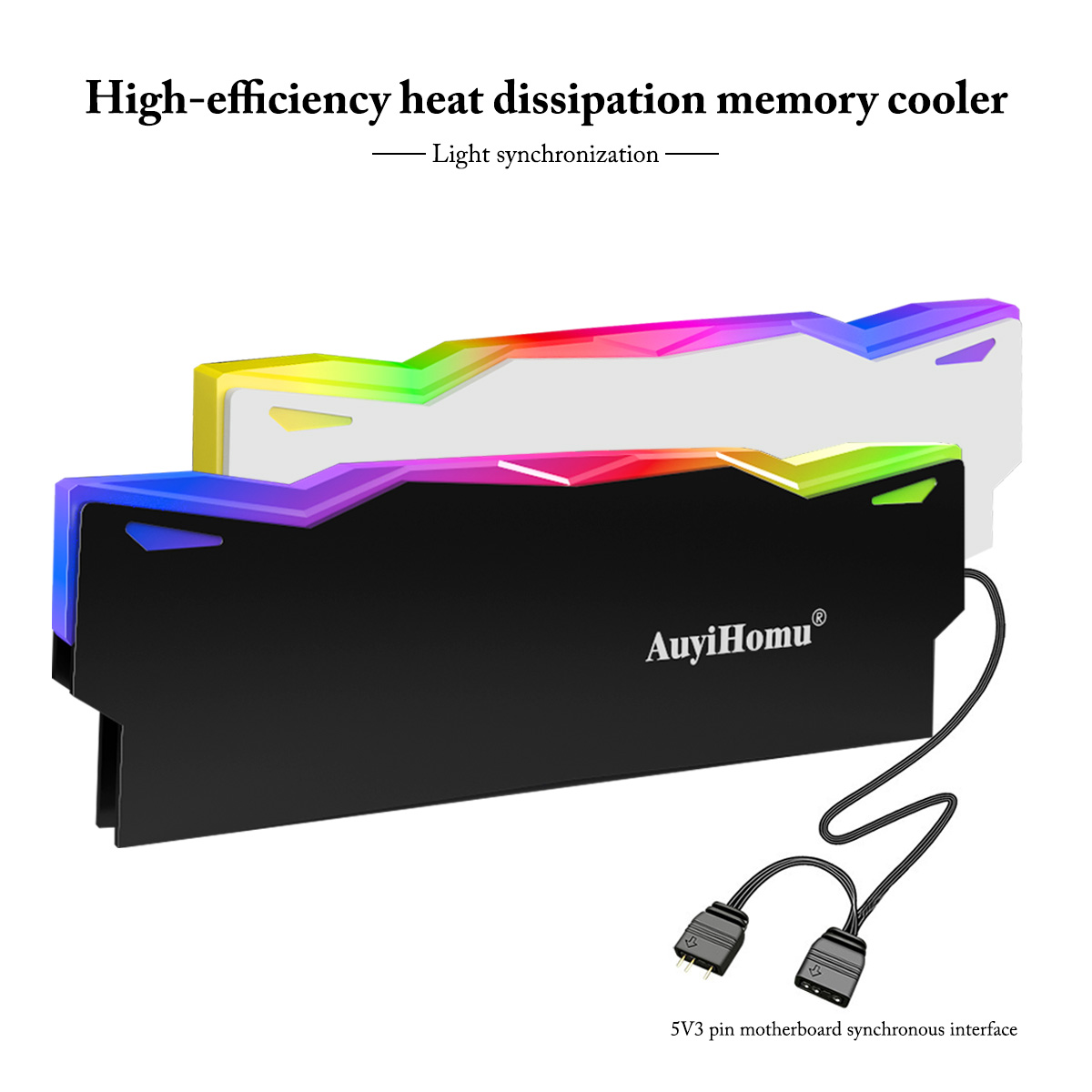 AuyiHomu RGB Heatsink, 5V 3Pin - Ddr5 Ram 评论和价格