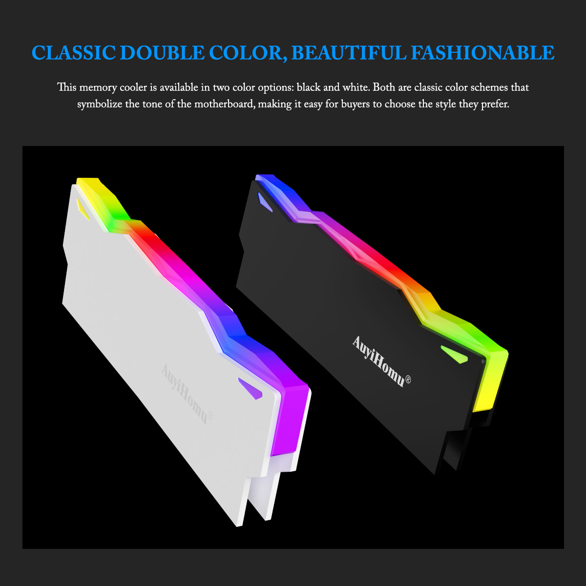 AuyiHomu RGB Heatsink, 5V 3Pin - Ddr5 Ram 评论和价格